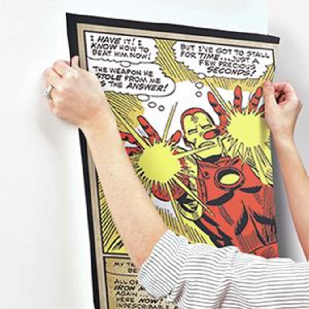 Marvel Classics Comic Panel XL Spray and Stick Wallpaper Mural Wall Murals RoomMates   