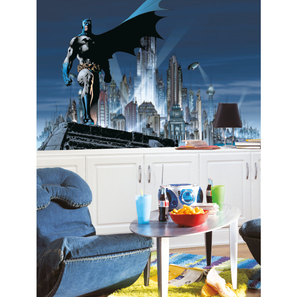 Batman XL Spray and Stick Wallpaper Mural Wall Murals RoomMates   