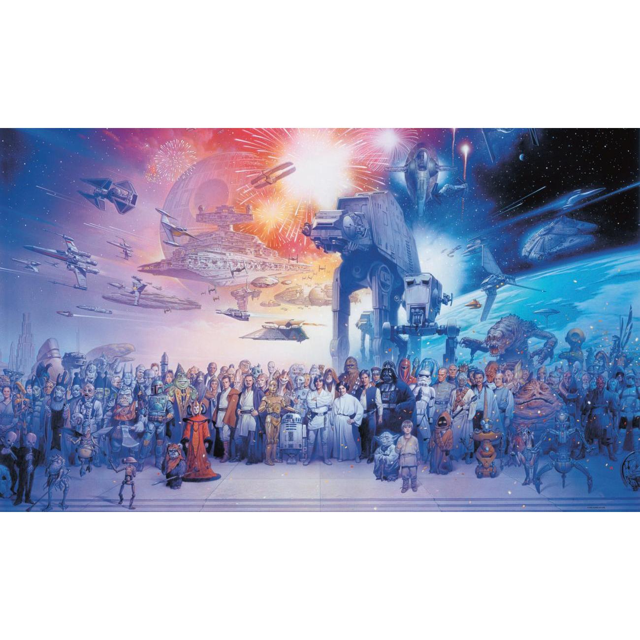 Star Wars Saga XL Spray and Stick Wallpaper Mural Wall Murals RoomMates Mural  