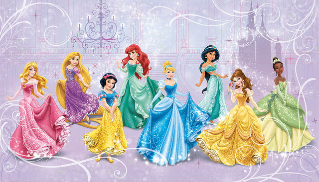 Disney Princess Royal Debut XL Spray and Stick Wallpaper Mural Wall Murals RoomMates Mural  