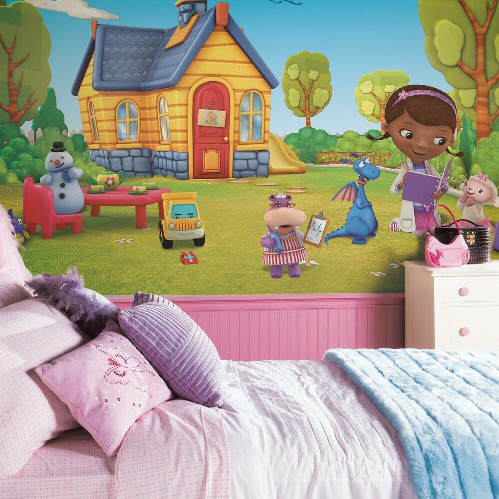 Doc Mcstuffins Spray and Stick Wallpaper Mural Wall Murals RoomMates   