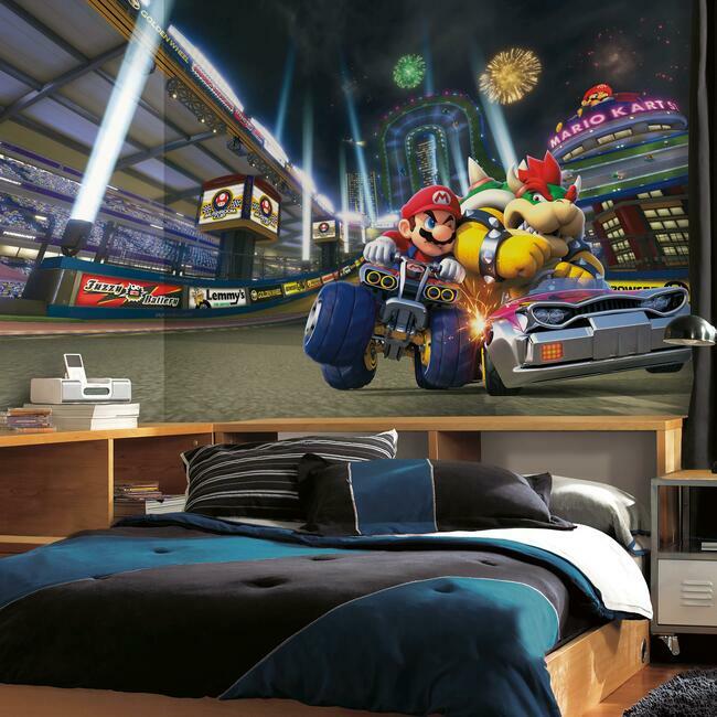 Mario Kart 8 XL Spray and Stick Wallpaper Mural Wall Murals RoomMates   