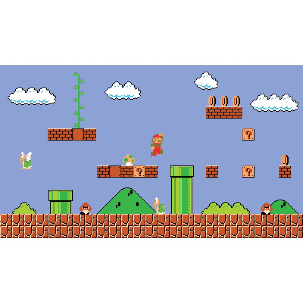 Super Mario Retro XL Spray and Stick Wall Mural Wall Murals RoomMates Mural  