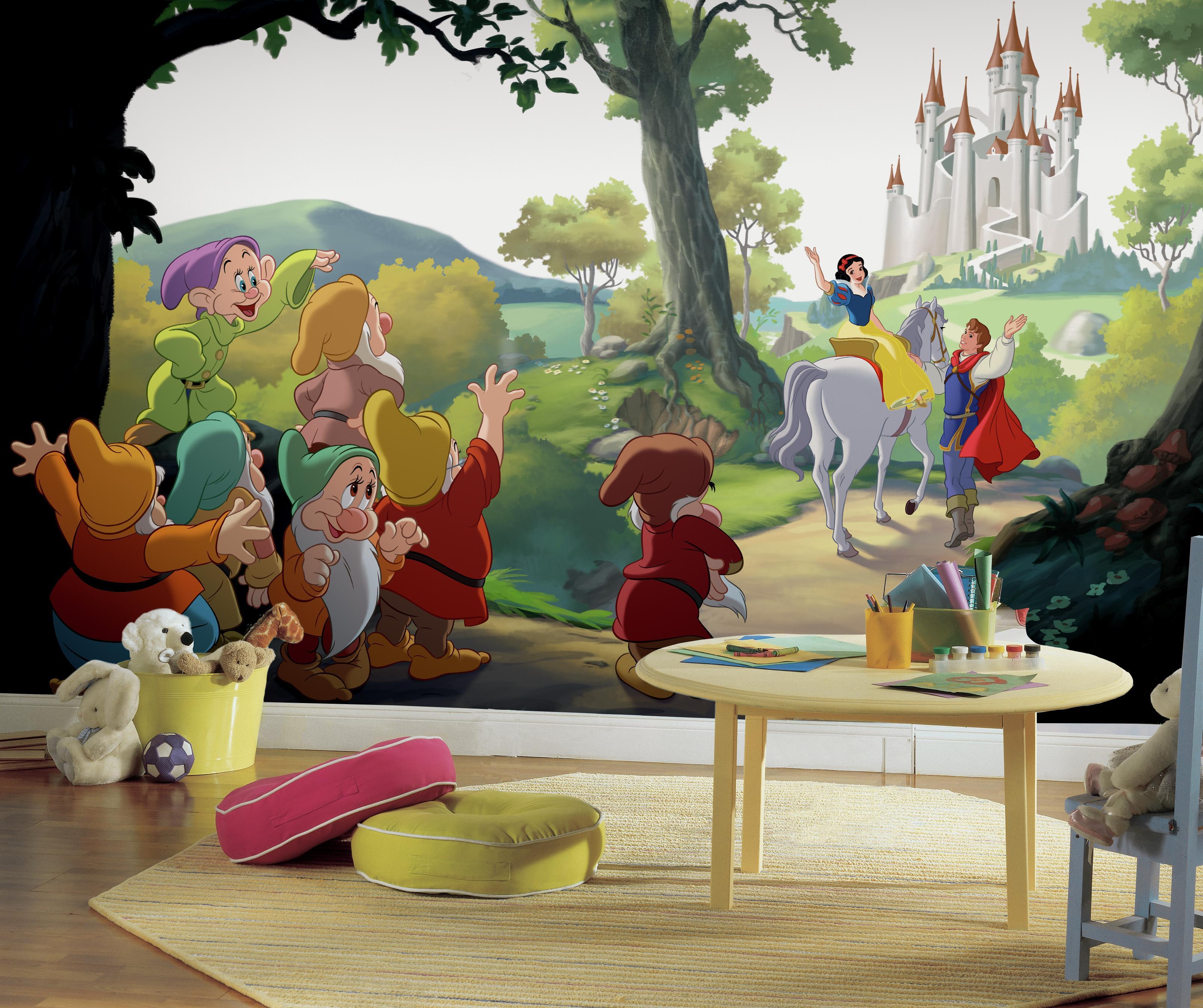 Disney Princess Snow White "Happily Ever After" XL Spray and Stick Wallpaper Mural Wall Murals RoomMates   