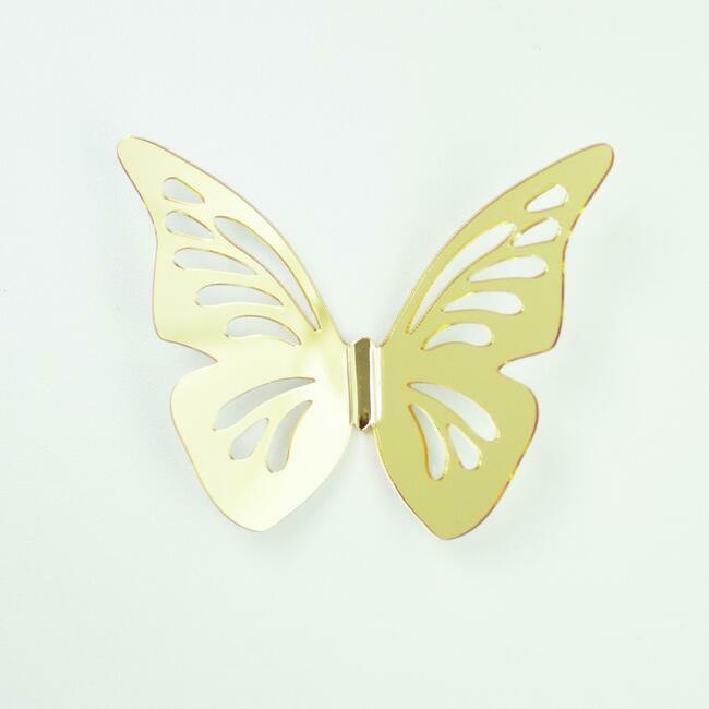 3D Gold Butterflies Peel & Stick Mirrors Mirrors RoomMates   