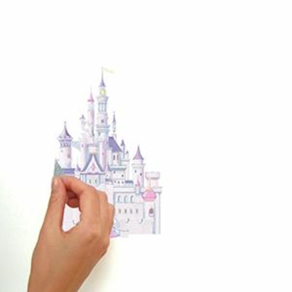 Disney Princess Castle Giant Wall Decal with Glitter Wall Decals RoomMates   