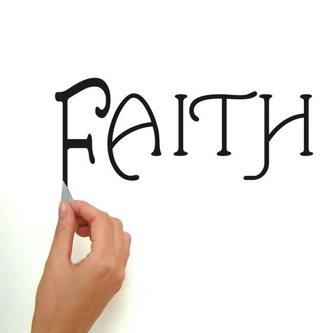 Faith, Hope, Love Quote Wall Decals Wall Decals RoomMates   