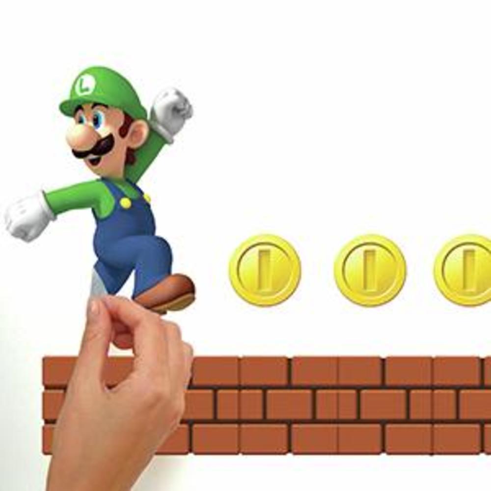 Nintendo Super Mario Bros. Mario & Luigi Build A Scene Wall Decals Wall Decals RoomMates   