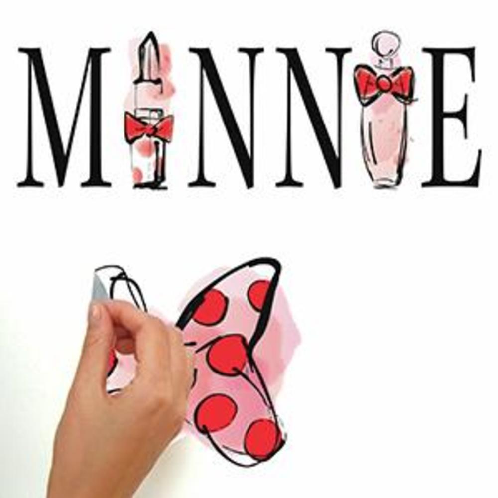 Minnie Mouse Perfume Peel and Stick Wall Decals Wall Decals RoomMates   