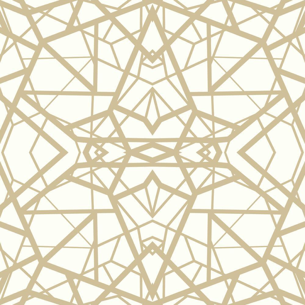 Shattered Geometric Peel and Stick Wallpaper Peel and Stick Wallpaper RoomMates Roll White 