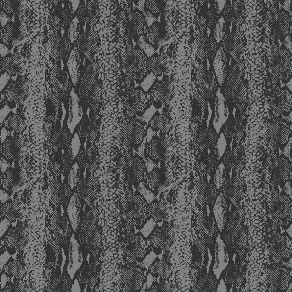 Snake Skin Peel and Stick Wallpaper Peel and Stick Wallpaper RoomMates Roll Gray 