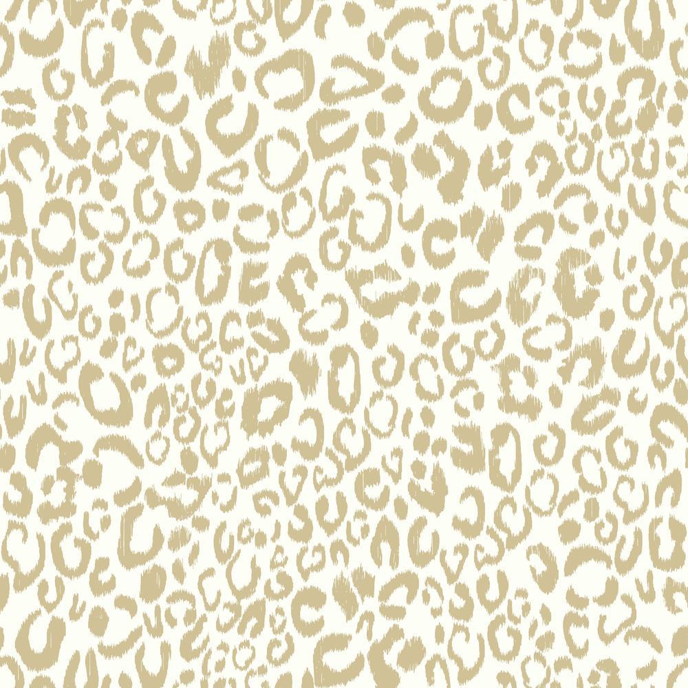 Leopard Peel and Stick Wallpaper Peel and Stick Wallpaper RoomMates Roll  