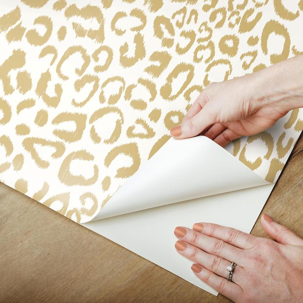 Leopard Peel and Stick Wallpaper Peel and Stick Wallpaper RoomMates   