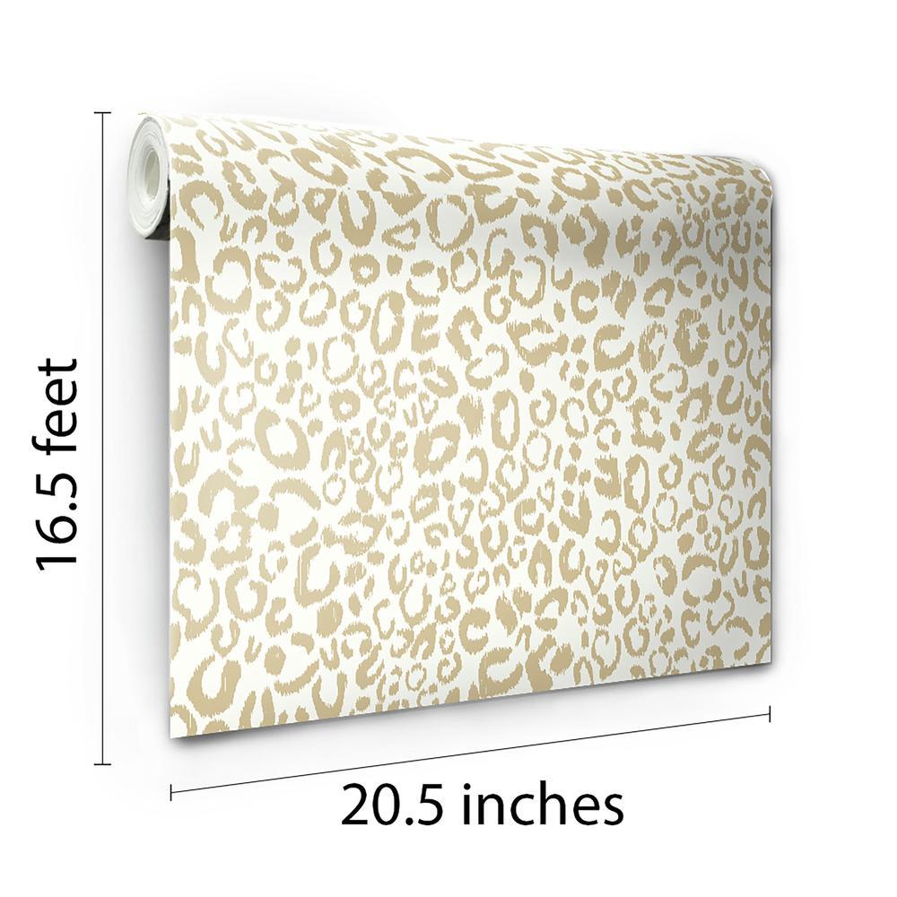 Leopard Peel and Stick Wallpaper Peel and Stick Wallpaper RoomMates   