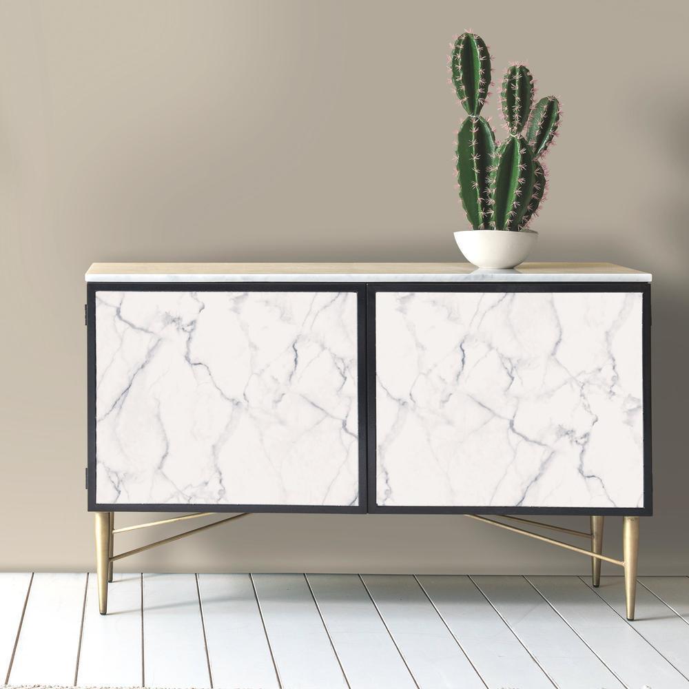 Carrara Marble Peel and Stick Wallpaper Peel and Stick Wallpaper RoomMates   