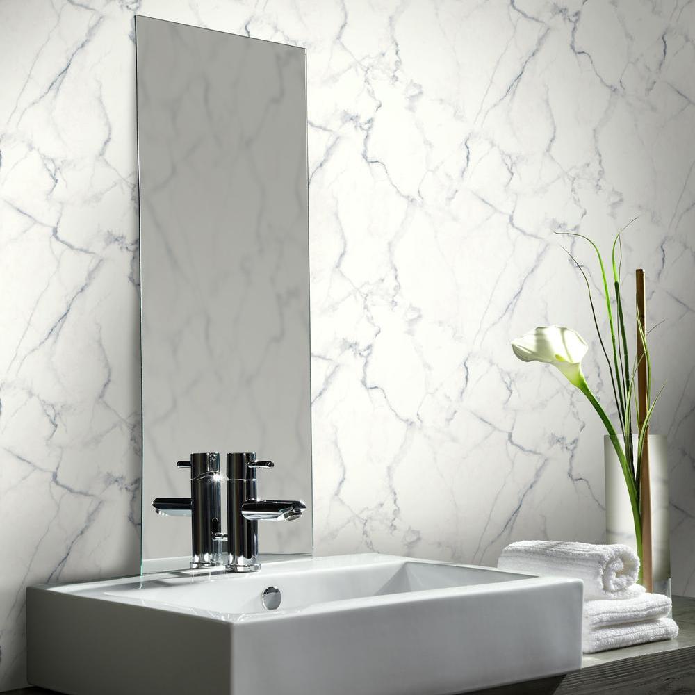 Carrara Marble Peel and Stick Wallpaper Peel and Stick Wallpaper RoomMates   