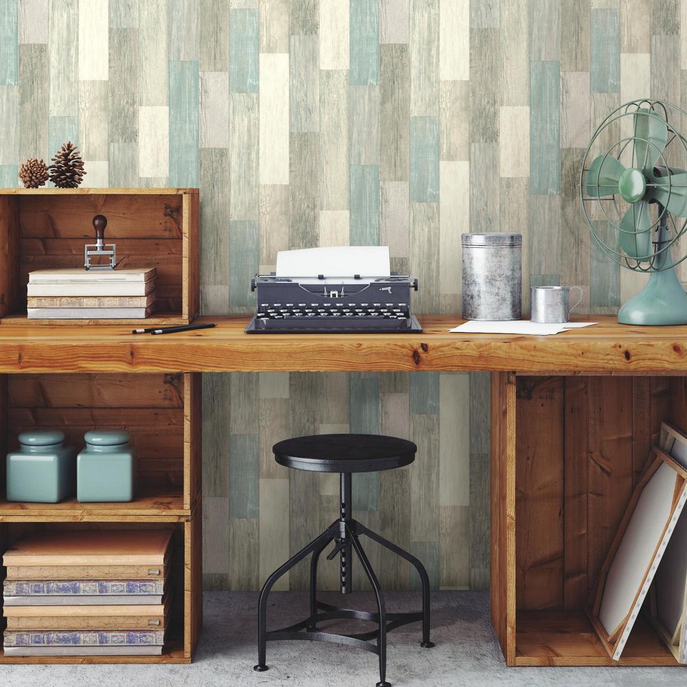 Weathered Wood Peel and Stick Wallpaper Peel and Stick Wallpaper RoomMates   
