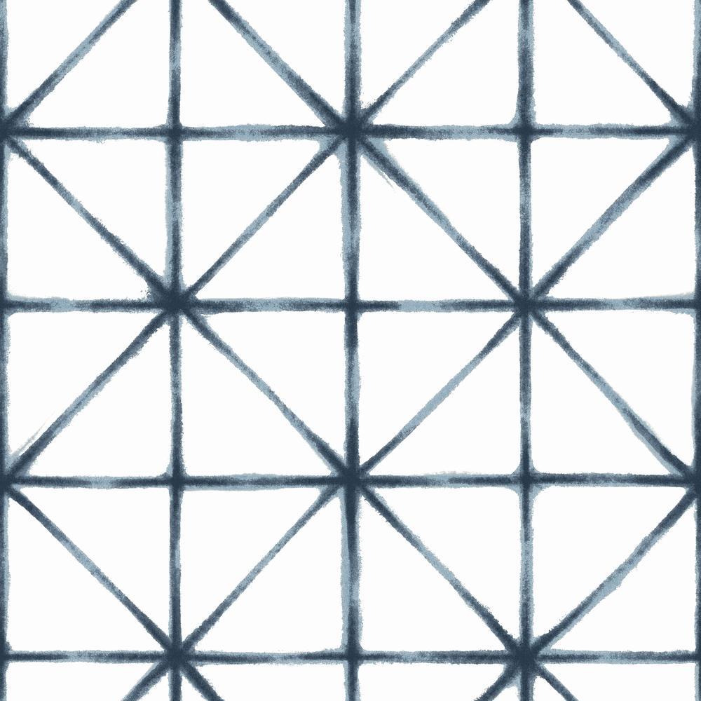 Modern Abstract Peel and Stick Wallpaper Peel and Stick Wallpaper RoomMates Roll Blue 
