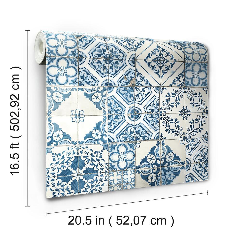 Mediterranean Tile Peel and Stick Wallpaper Peel and Stick Wallpaper RoomMates   