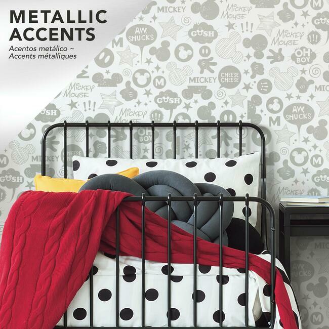 Disney Mickey Mouse Icons Peel and Stick Wallpaper Peel and Stick Wallpaper RoomMates   