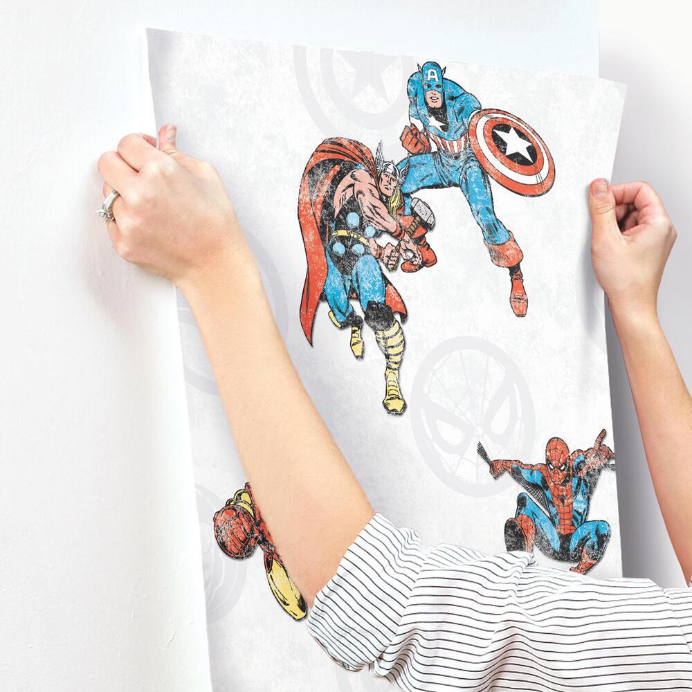 Marvel Comics Classic Peel & Stick Wallpaper Peel and Stick Wallpaper RoomMates   