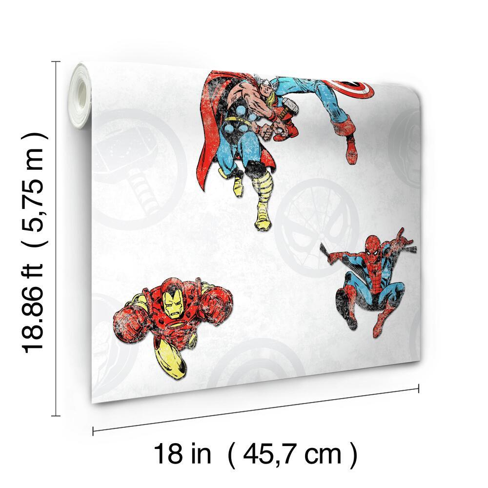 Marvel Comics Classic Peel & Stick Wallpaper Peel and Stick Wallpaper RoomMates   