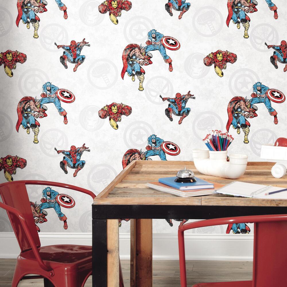 Marvel Comics Classic Peel & Stick Wallpaper Peel and Stick Wallpaper RoomMates   