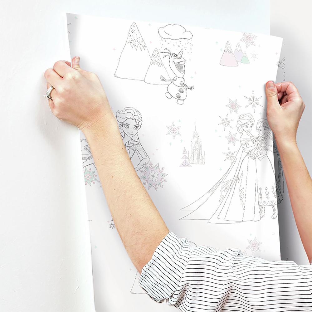 Disney Frozen Peel and Stick Wallpaper Peel and Stick Wallpaper RoomMates   