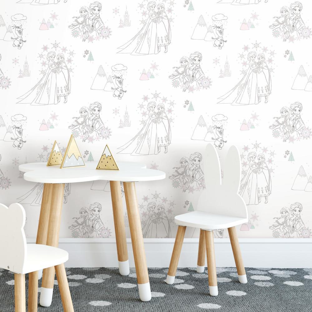 Disney Frozen Peel and Stick Wallpaper Peel and Stick Wallpaper RoomMates   