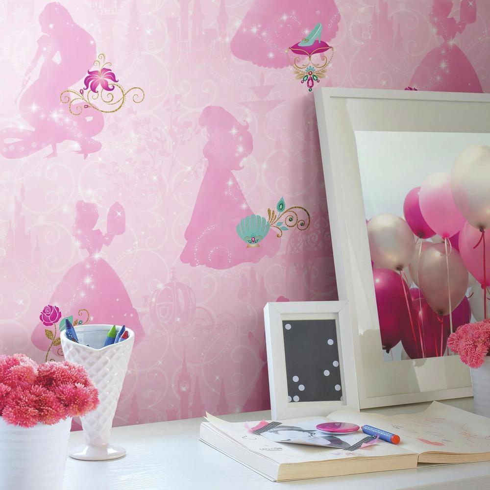 Disney Princess Peel and Stick Wallpaper Peel and Stick Wallpaper RoomMates   