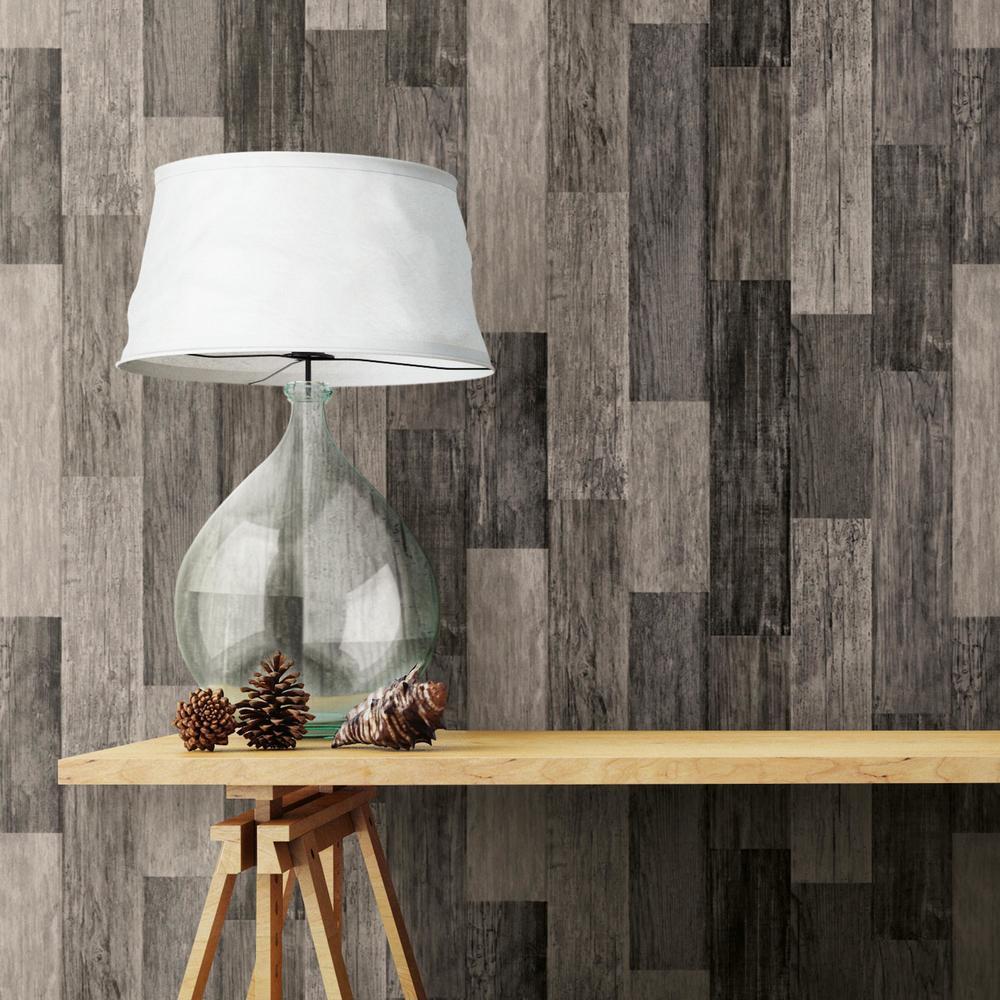 Weathered Wood Peel and Stick Wallpaper Peel and Stick Wallpaper RoomMates   