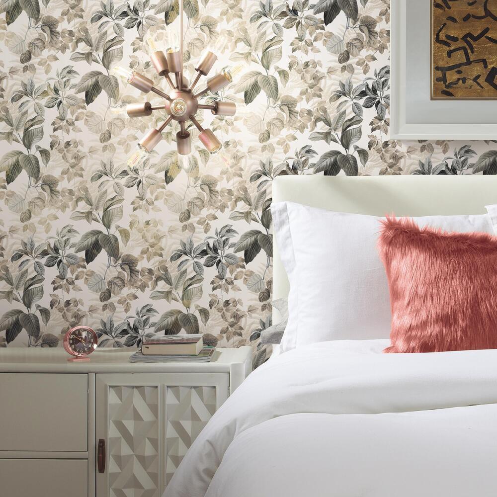 Rainforest Leaves Peel and Stick Wallpaper Peel and Stick Wallpaper RoomMates   