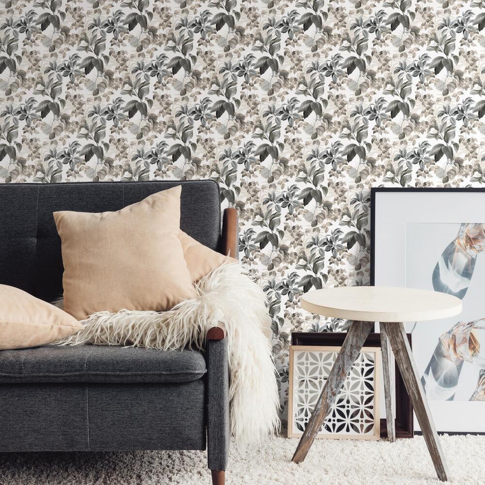 Rainforest Leaves Peel and Stick Wallpaper Peel and Stick Wallpaper RoomMates   