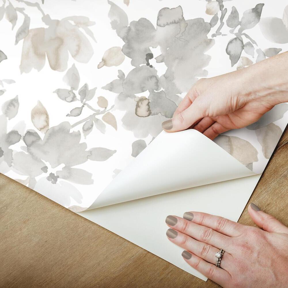 Watercolor Floral Peel and Stick Wallpaper Peel and Stick Wallpaper RoomMates   