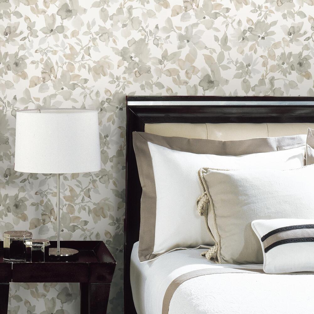 Watercolor Floral Peel and Stick Wallpaper Peel and Stick Wallpaper RoomMates   