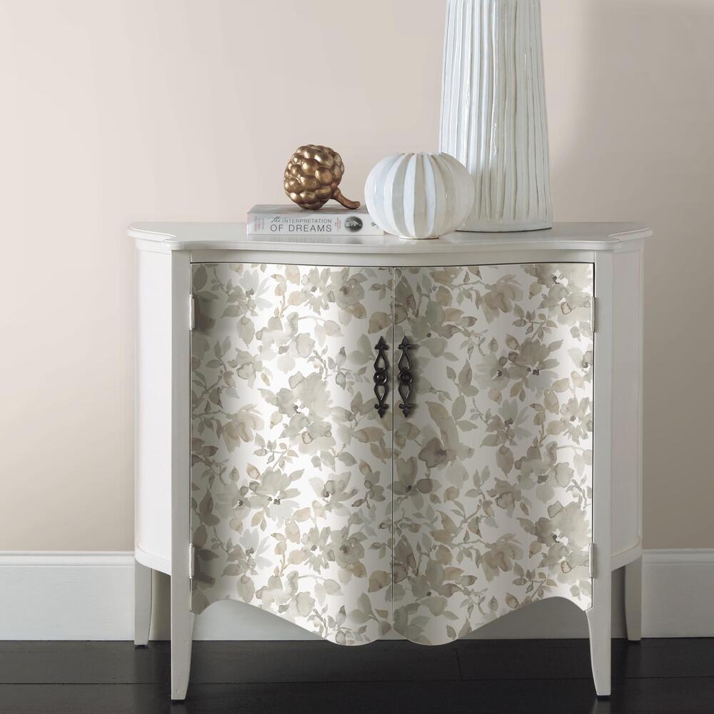 Watercolor Floral Peel and Stick Wallpaper Peel and Stick Wallpaper RoomMates   