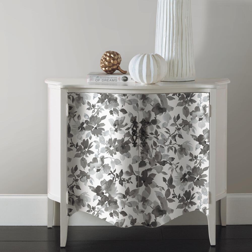 Watercolor Floral Peel and Stick Wallpaper Peel and Stick Wallpaper RoomMates   