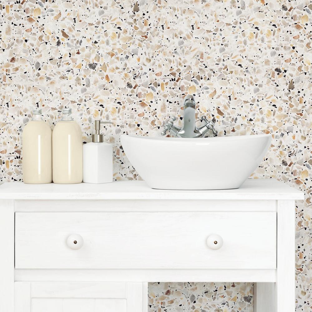 Terrazzo Peel and Stick Wallpaper Peel and Stick Wallpaper RoomMates   