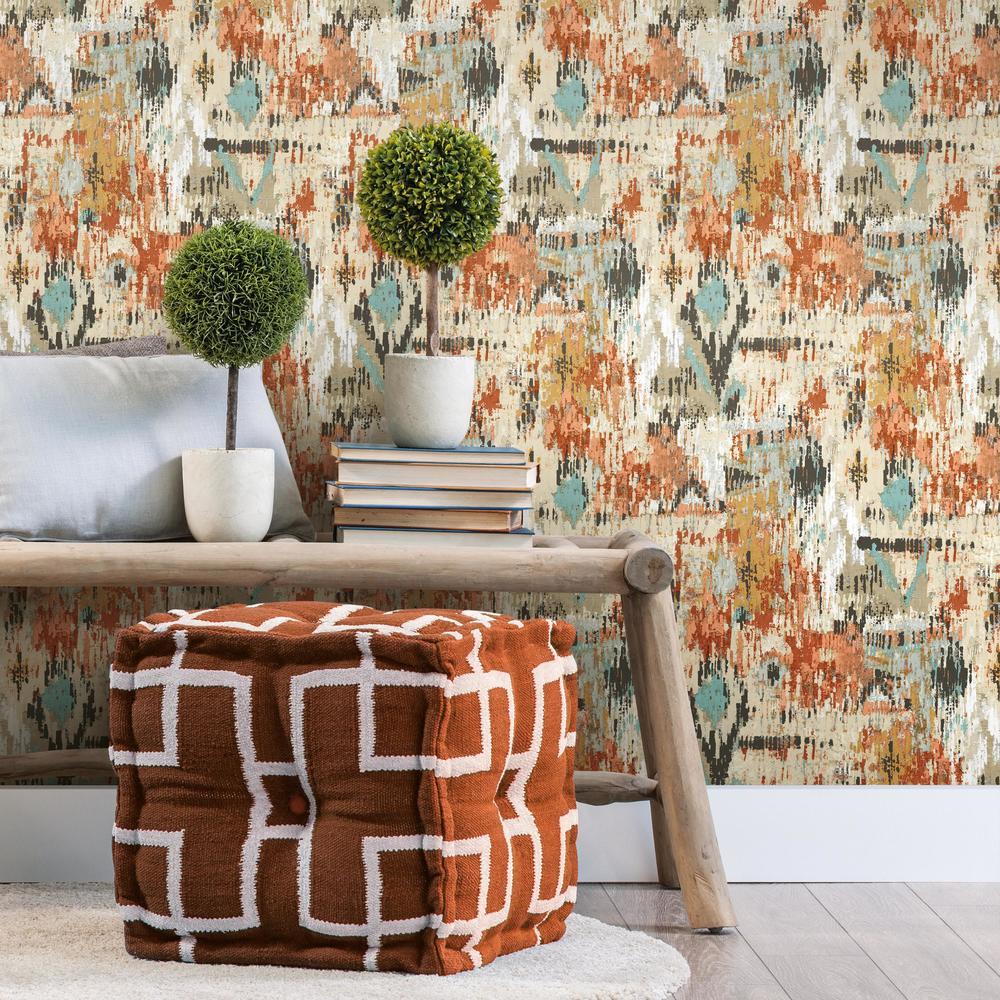 Aztec Peel and Stick Wallpaper Peel and Stick Wallpaper RoomMates   