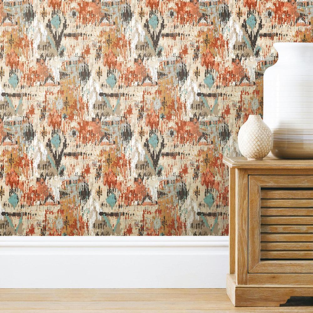 Aztec Peel and Stick Wallpaper Peel and Stick Wallpaper RoomMates   