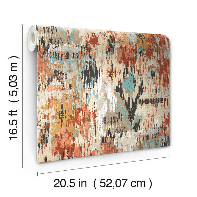 Aztec Peel and Stick Wallpaper Peel and Stick Wallpaper RoomMates   