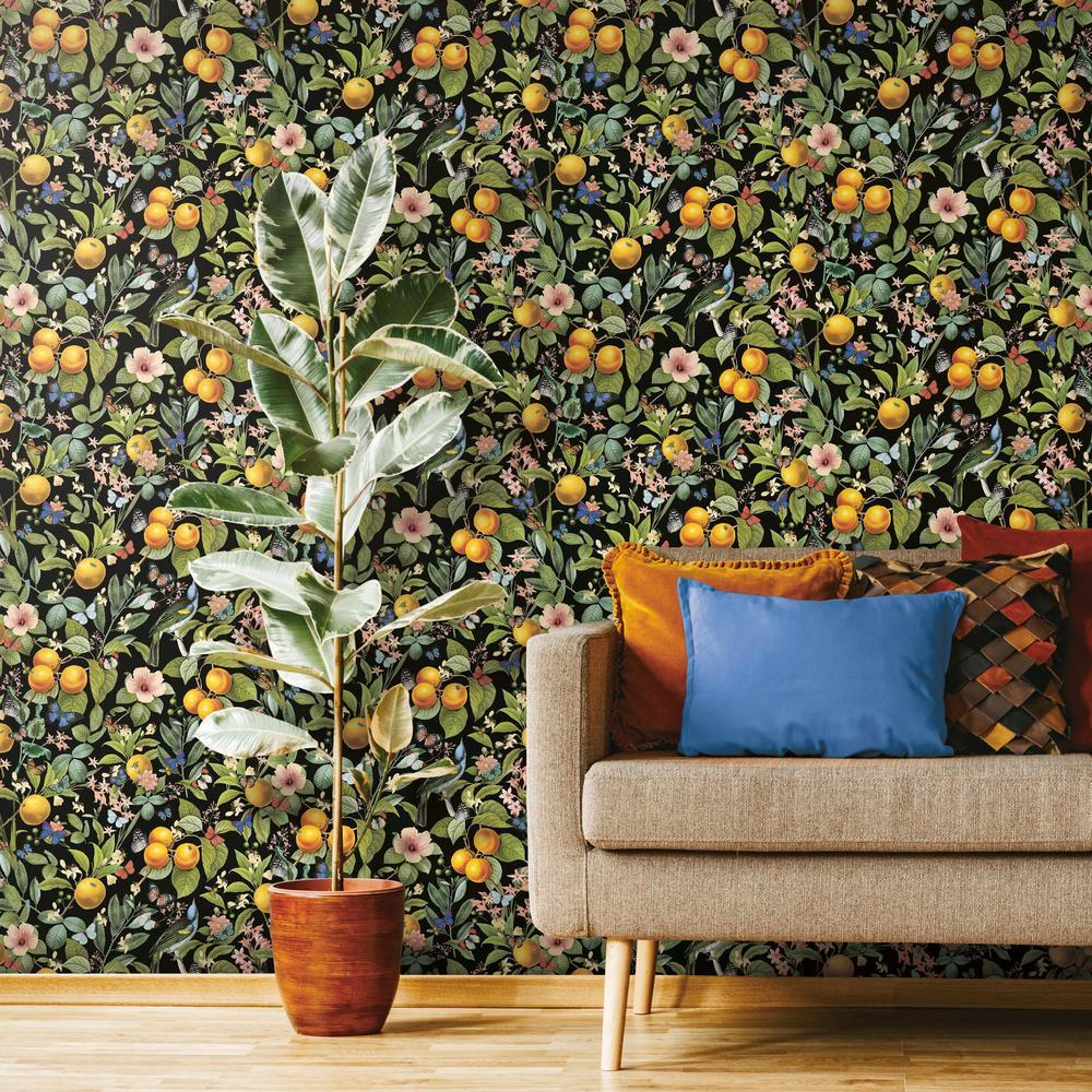 Citrus Peel and Stick Wallpaper Peel and Stick Wallpaper RoomMates   