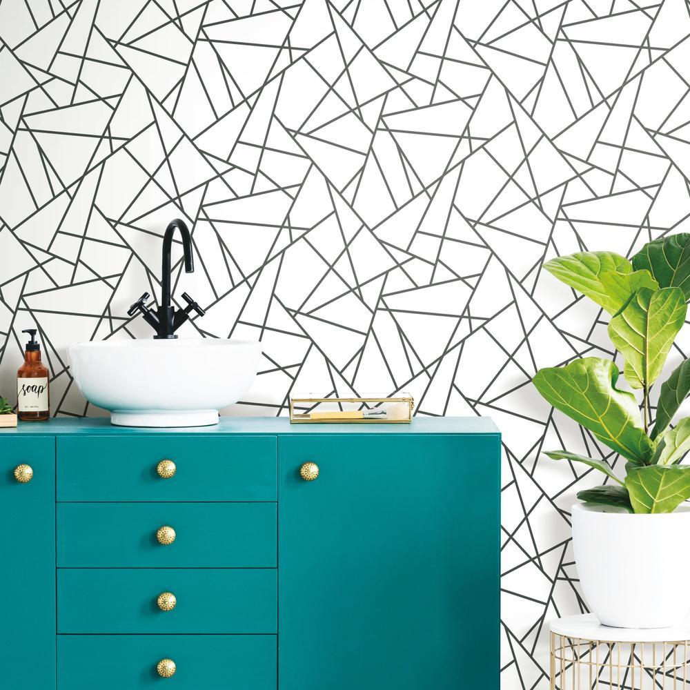 Fracture Peel and Stick Wallpaper Peel and Stick Wallpaper RoomMates   