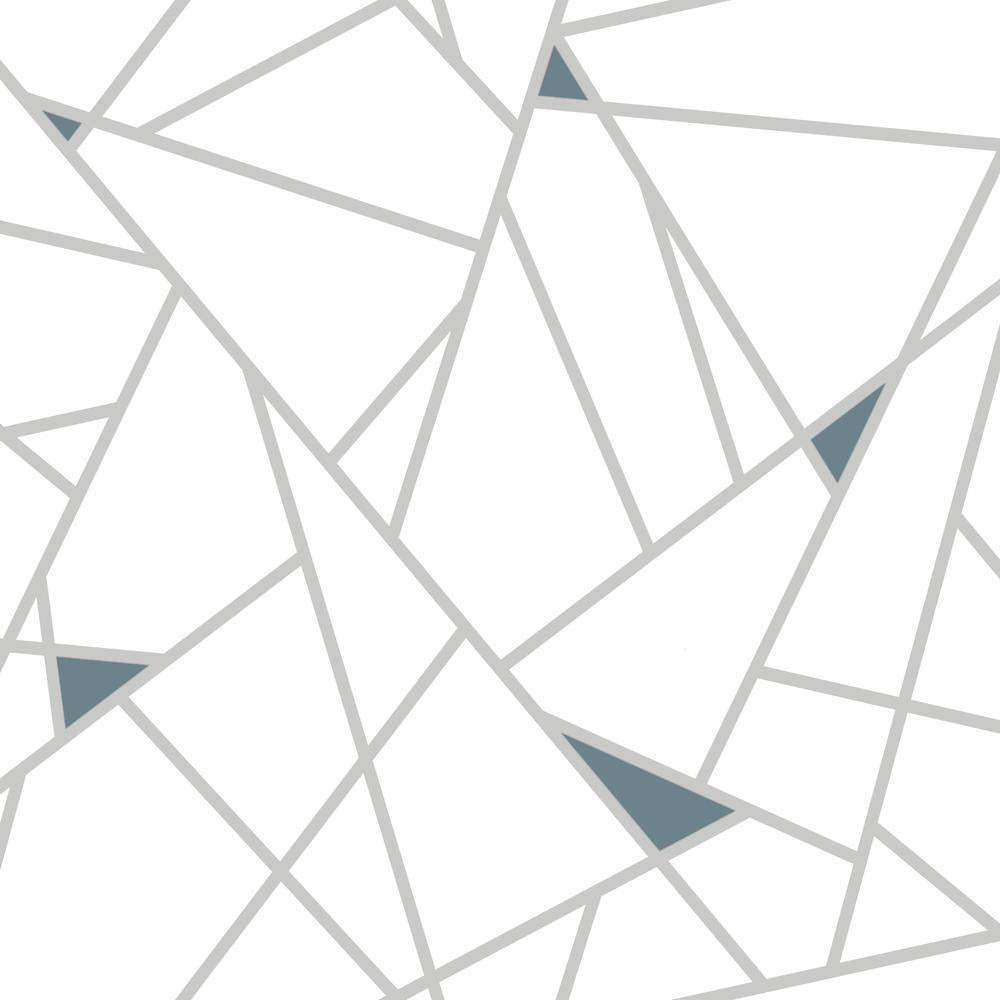 Fracture Peel and Stick Wallpaper Peel and Stick Wallpaper RoomMates Roll Teal 