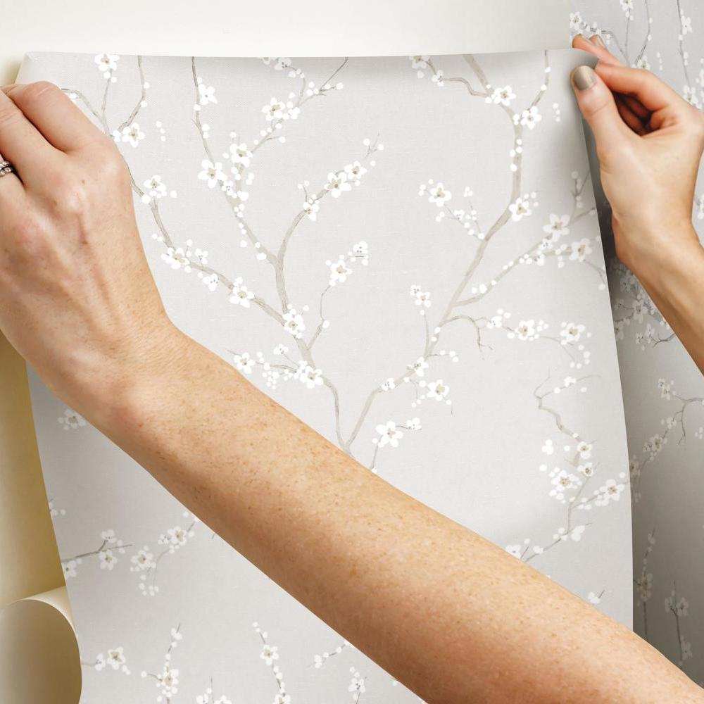 Cherry Blossom Peel and Stick Wallpaper Peel and Stick Wallpaper RoomMates   