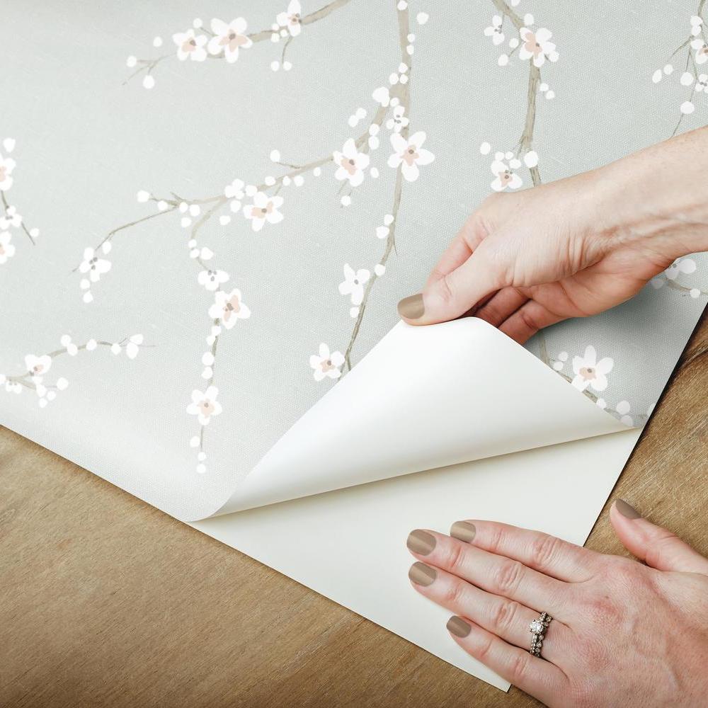 Cherry Blossom Peel and Stick Wallpaper Peel and Stick Wallpaper RoomMates   