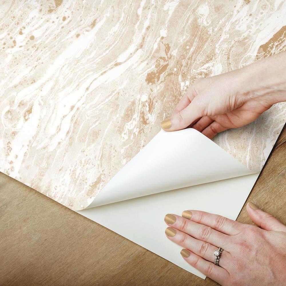 Marble Seas Peel and Stick Wallpaper Peel and Stick Wallpaper RoomMates   