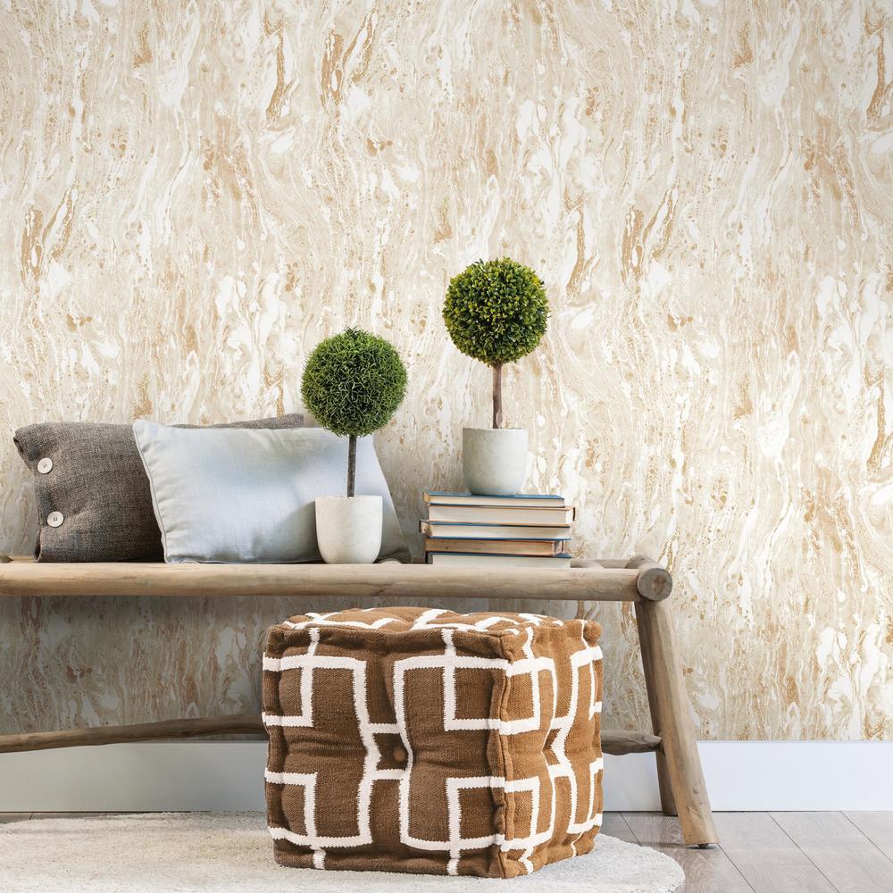 Marble Seas Peel and Stick Wallpaper Peel and Stick Wallpaper RoomMates   