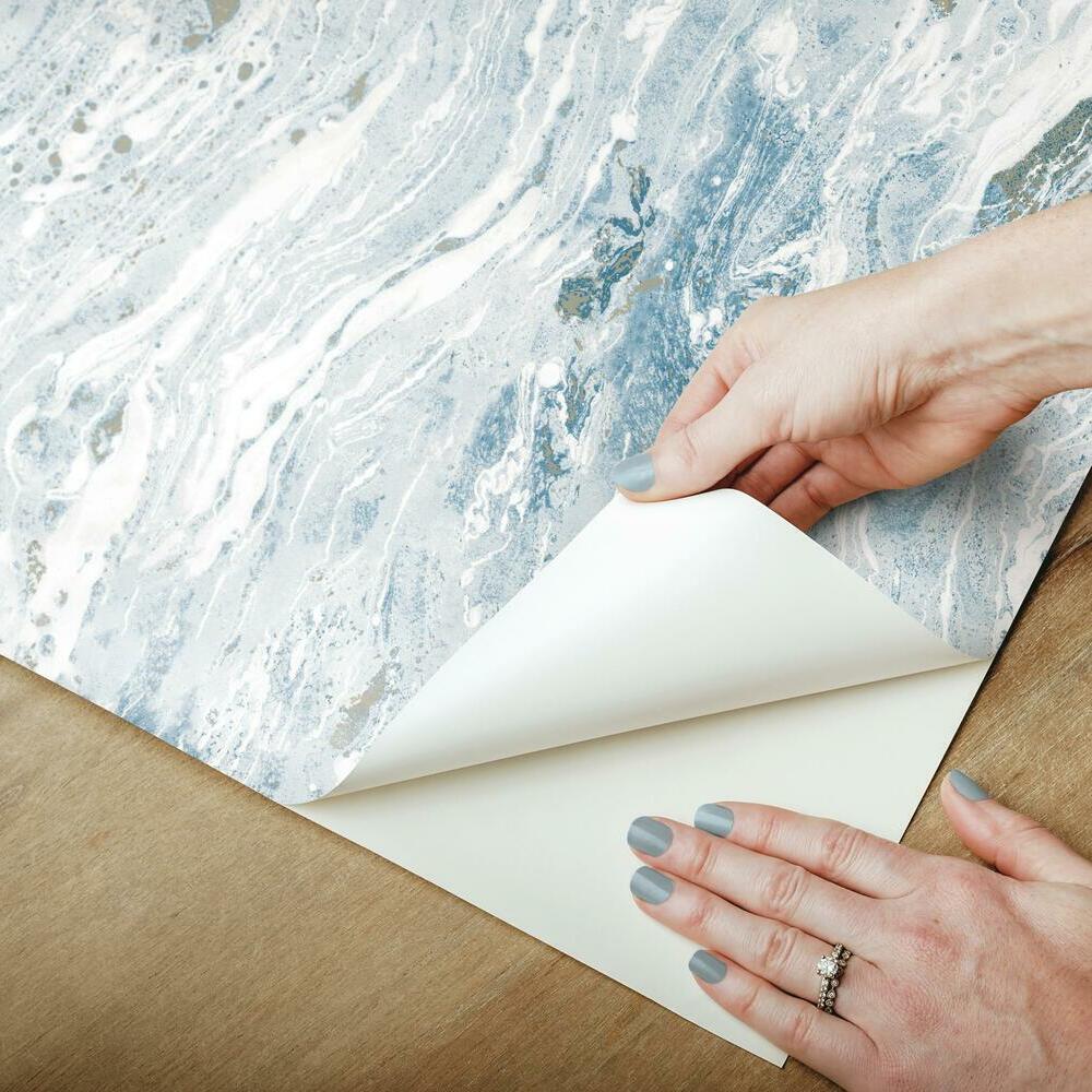 Marble Seas Peel and Stick Wallpaper Peel and Stick Wallpaper RoomMates   