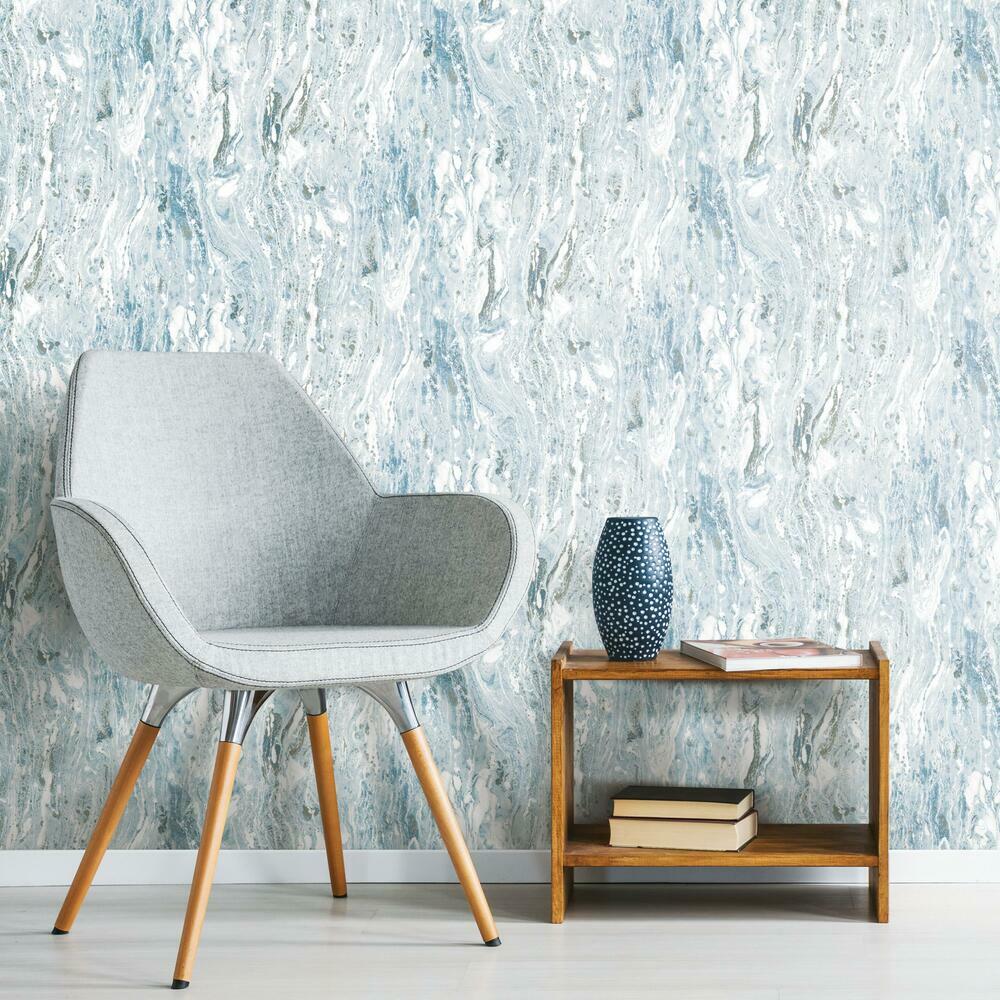 Marble Seas Peel and Stick Wallpaper Peel and Stick Wallpaper RoomMates   